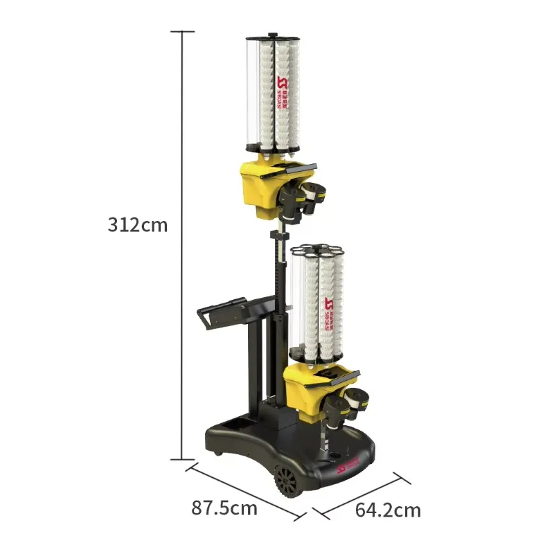 SIBOASI S8025A professional badminton serve machine ABS material, flexible, large capacity, suitable for all players