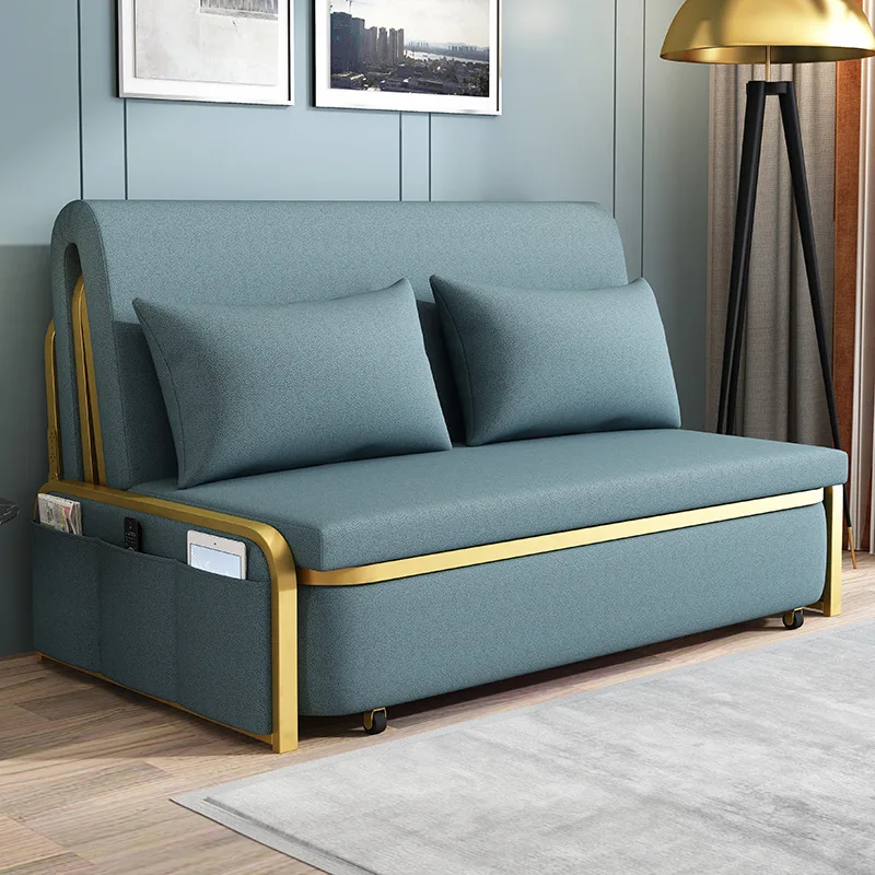 Modern Multifunctional Folding Sofa Bed Convertible Living Room Sofa Bed With Storage Function