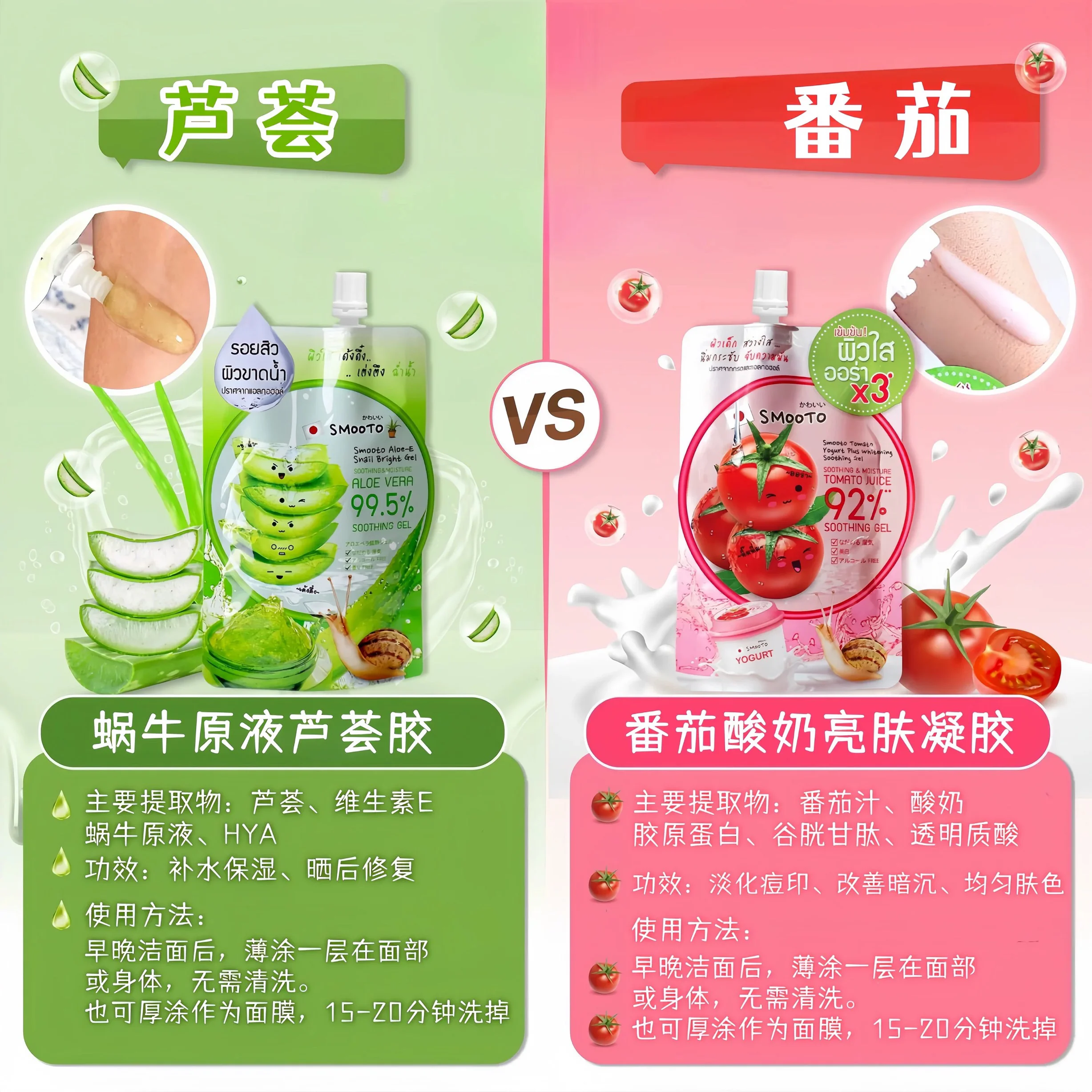 SMOOTO Tomate & Lemon VC Gel M – Snail Cream Gel Bewertung und Preis