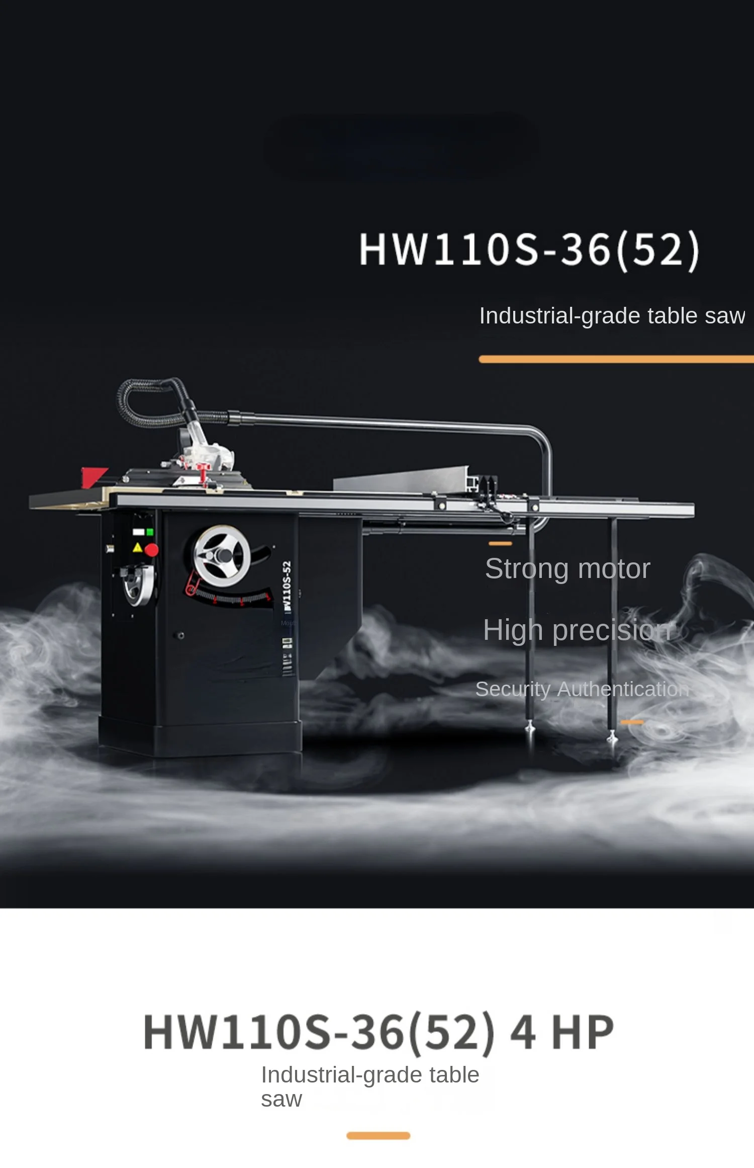 Table Saw Three Generations Hw110s Woodworking Cutting Machine Solid Wood Cutting Machine