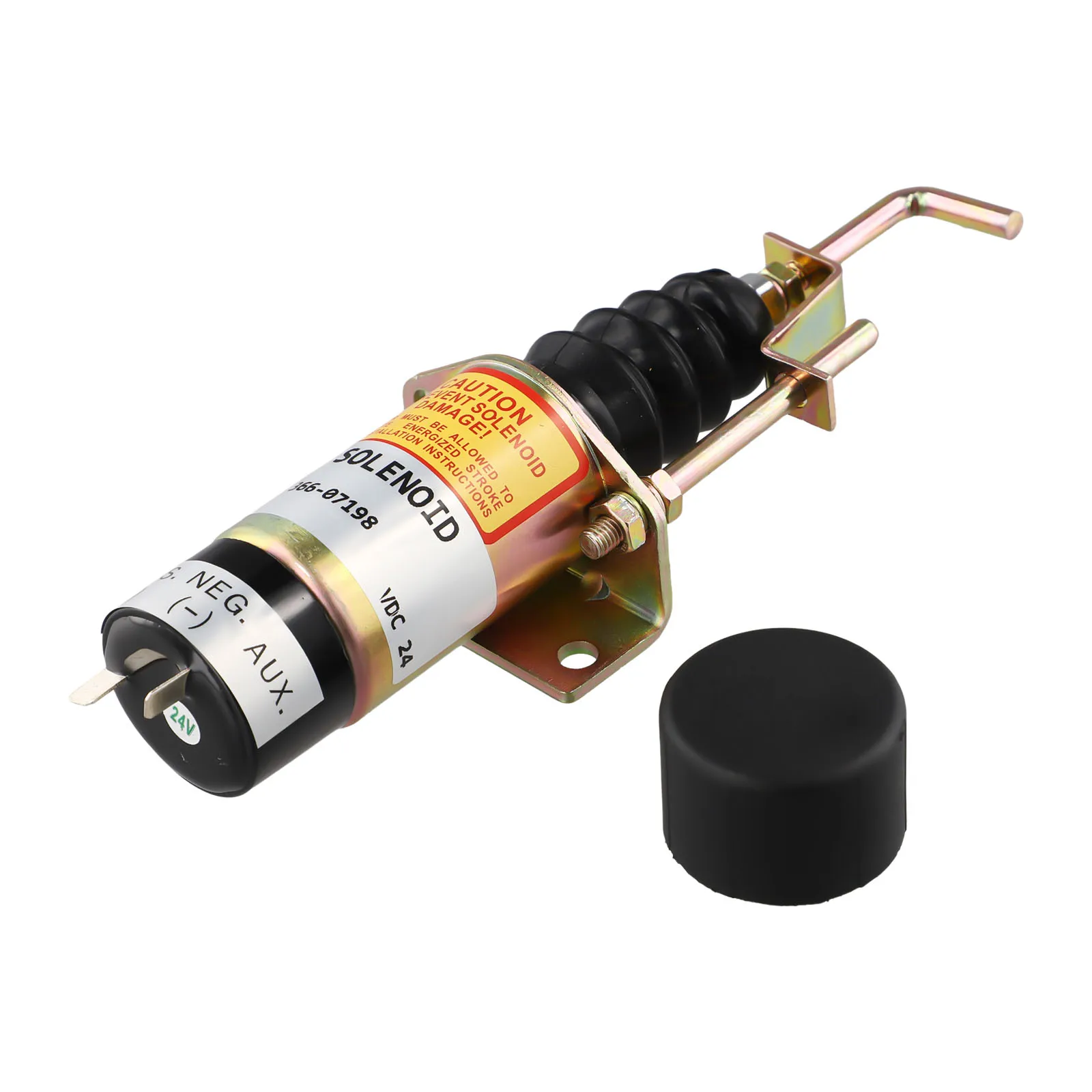 Fuel Shut Off Solenoid Metal Part Number 366-07197 Spare Part 12-24V 1502 Series Off Solenoid Black New Practical
