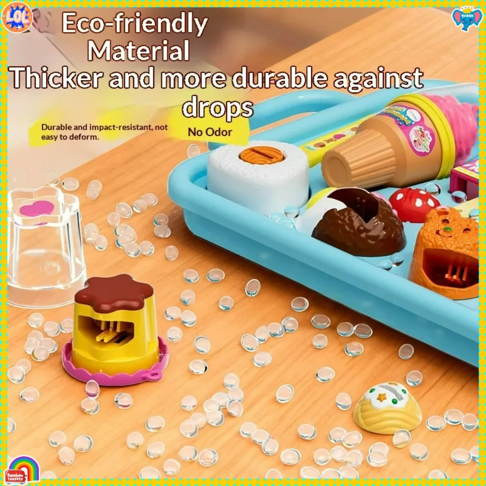 NEW Food Feeding Pudding Toy With Tray Set Sweet Rice Ball Ice Cream Toy Japanese Early Education Toy Pretend Play House Toys view 5