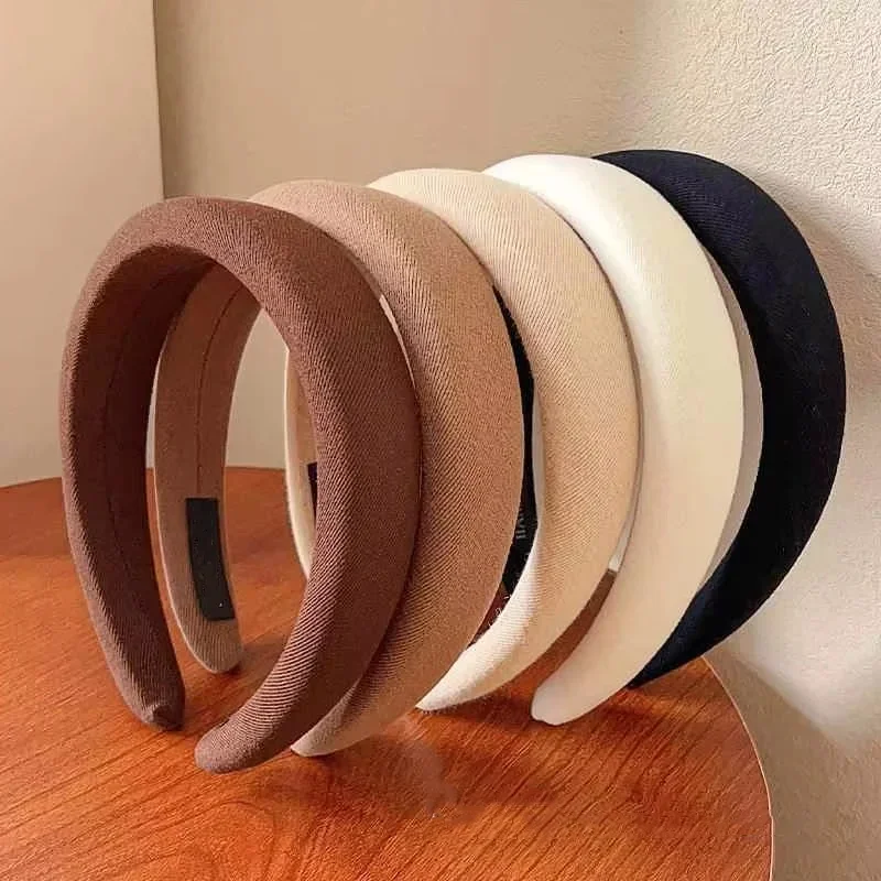 New Fashion Hair Hoop Hair Bands For Women Girls Flower Solid Color Headbands Designer Wide Hairband Hair Accessories Headwear