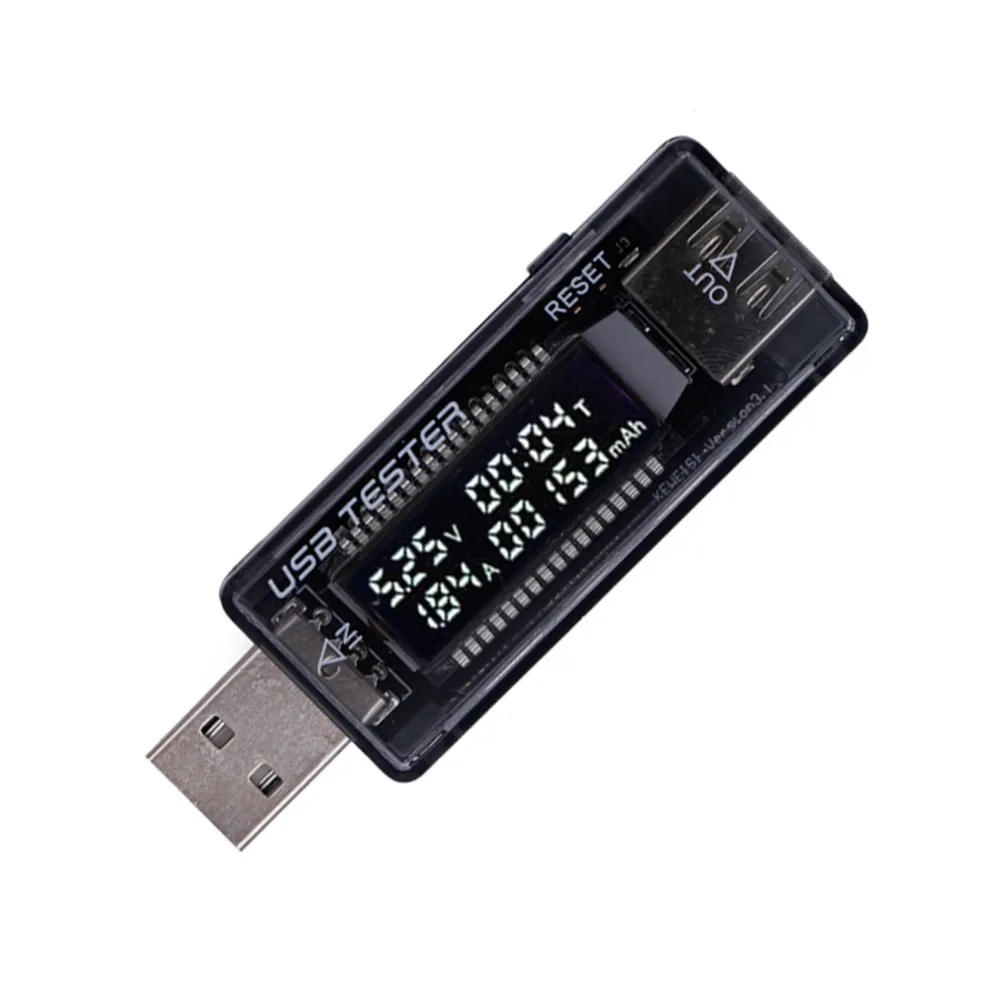 USB الجهد الحالي اختبار السعة فولت الجهد الحالي كشف شاحن قدرة تستر متر كاشف الطاقة المحمول اختبار البطارية