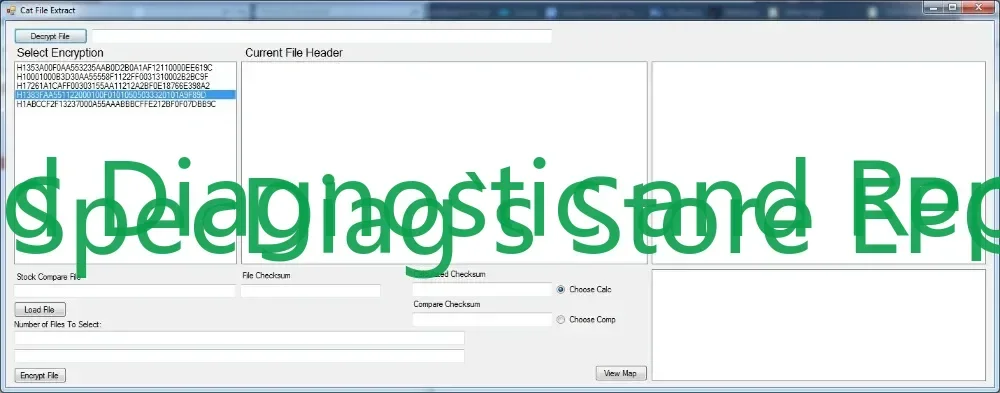 

Дешифруптор SpecDiag/Encryptor для файлов CAT FLash