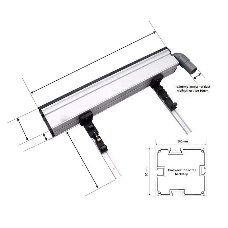 Woodworking Flip-Up Modification Engraving Machine Fixing Kit DIY Chute T Slot Trimming Machine Adjustable Clamp Support Fitting