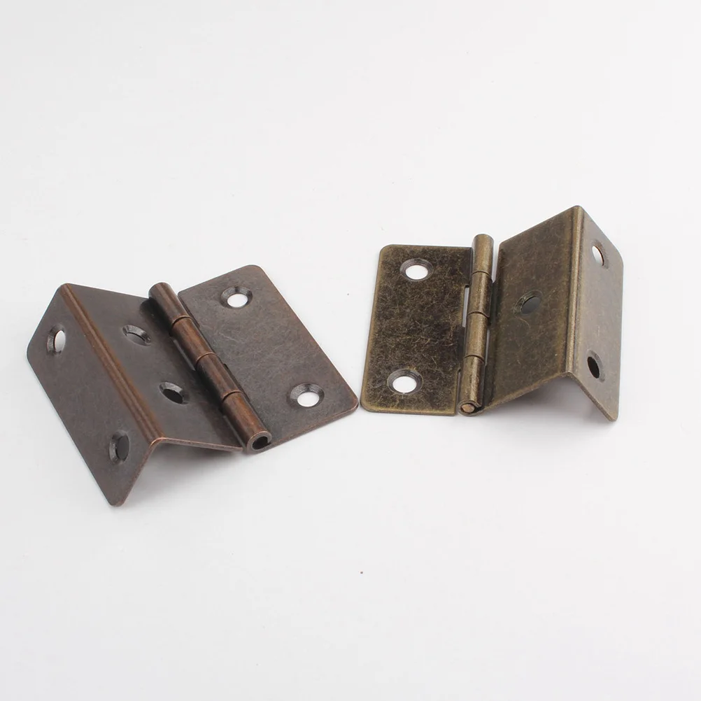 20個の折りたたみキャビネットドアヒンジレトロアイアントリプル耐久性のある家具ハードウェアでスムーズに閉まる隠しヒンジ