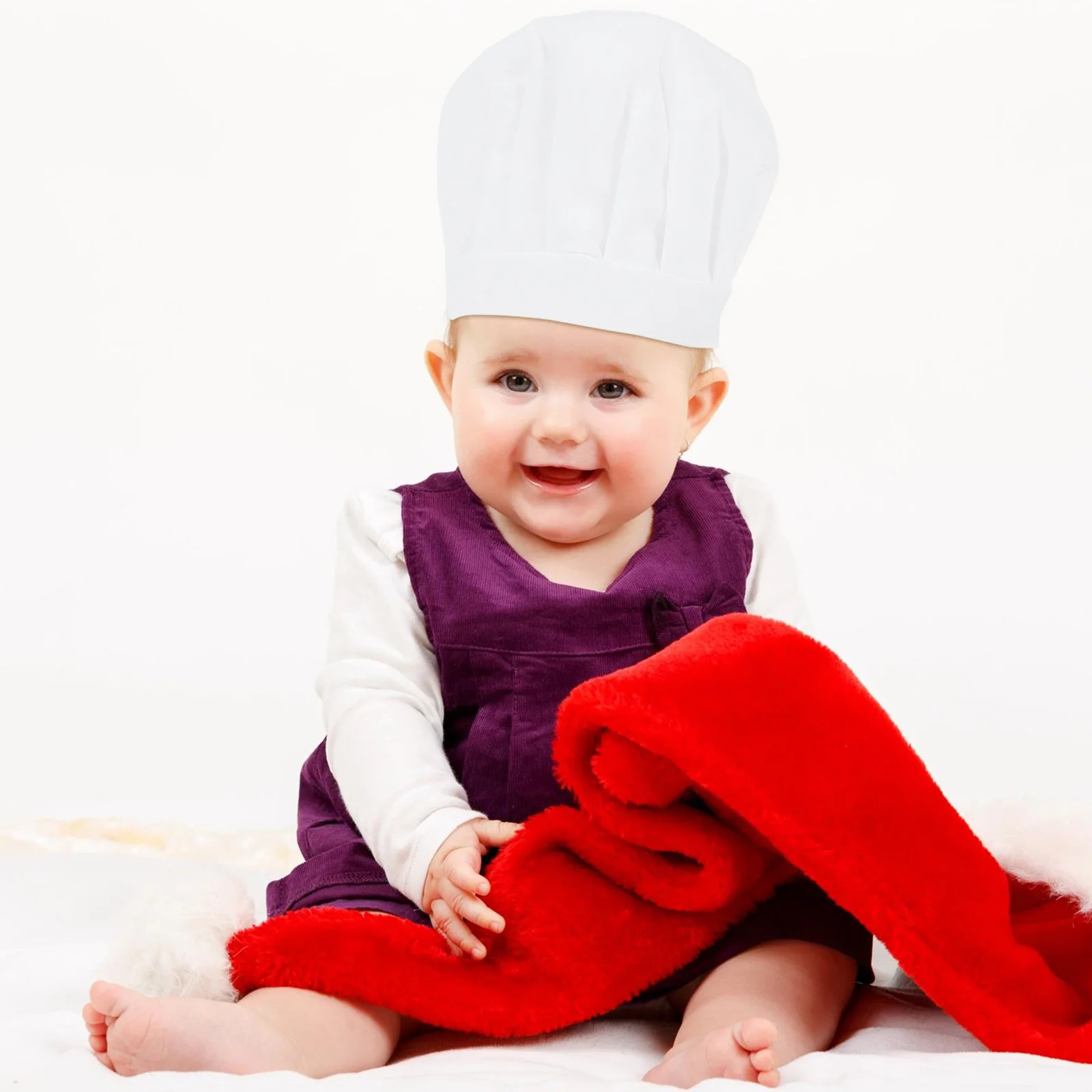 

Children Chef Role Play Costume Sleeveless Apron Hat Girl Baking Kitchen Cooking Toys Aspiring Baker Home Life Kindergarten Kids