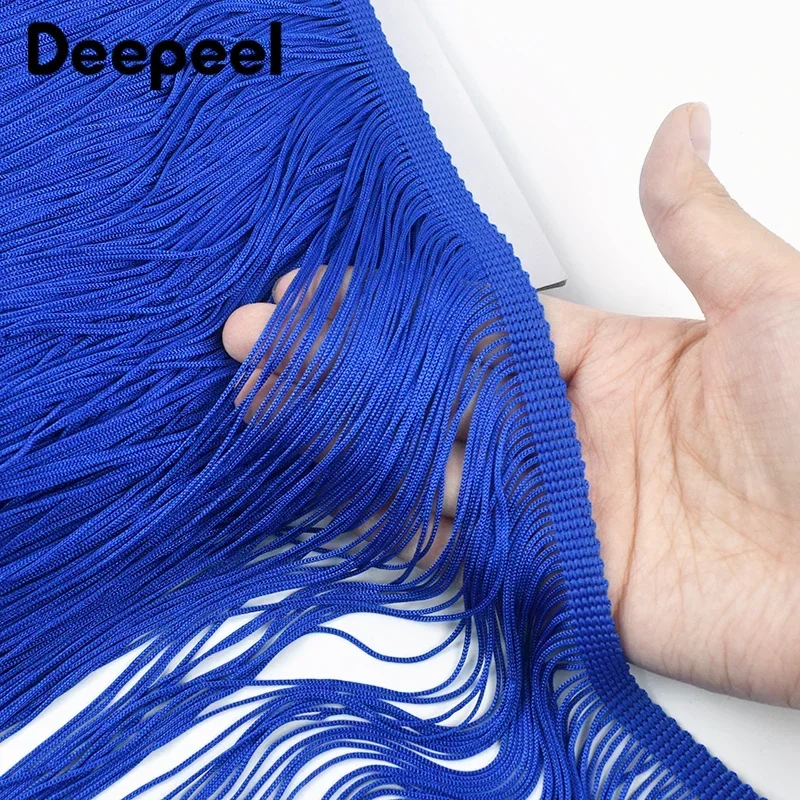 1/2Meters 50cm Long Tassel Fringe Trim Sewing Curtain Tassels Trimming Latin Dress Decoration Lace Ribbon Clothing Accessories