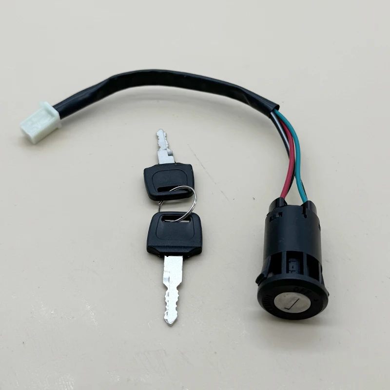 1pcs Motorcycle Ignition Switch Key With 4 Wires Start Switch Door Locks For ATV Suzuki Honda YAMAHA 50cc-250cc