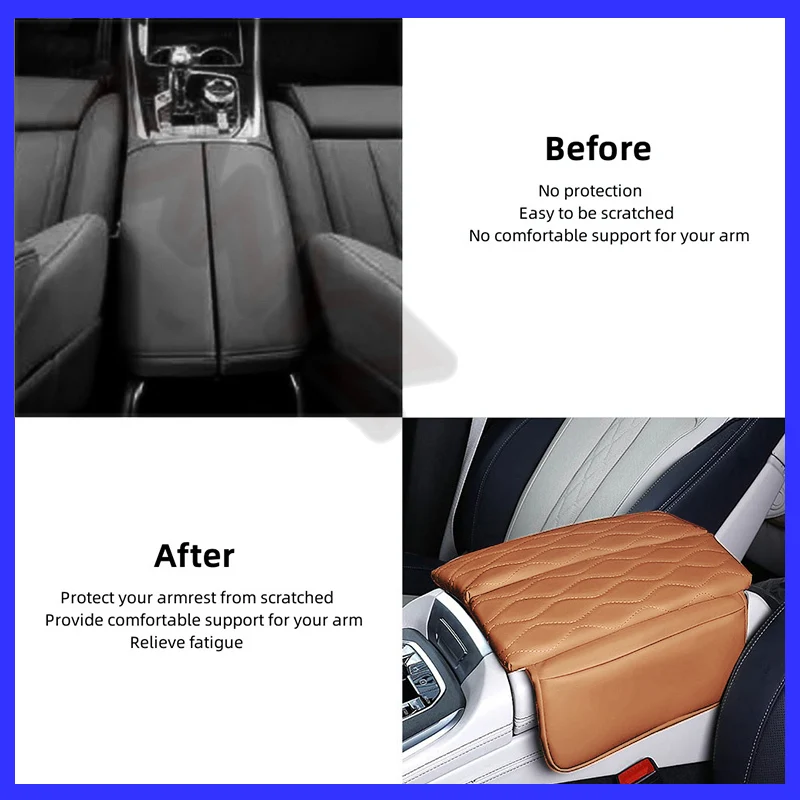 Center Console Cover For BMW X5 G05 X7 G07 2019-2022 X6 G06 2020-2022 Leather Armrest Box Cover Pad Cushion Car Accessories