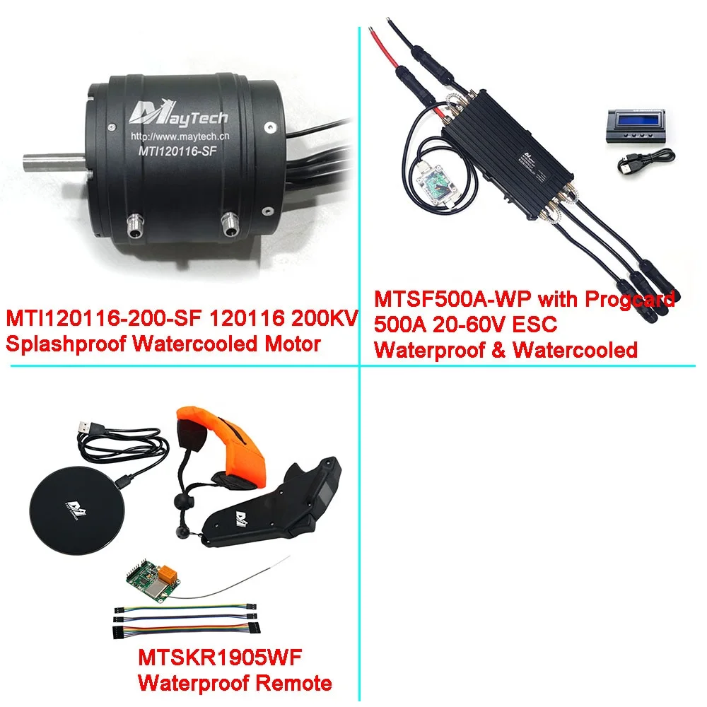 Surfboard Kit 120116 Water-cooled Motor+500A Waterproof ESC+1905WF