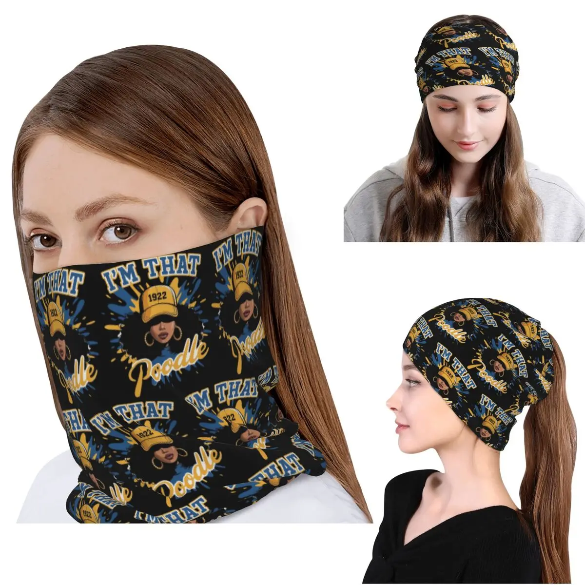 

Sigma Gamma Rho 1922 Sorority Bandana Neck Gaiter Wrap Scarf Warm Face Mask Beanies Hat Unisex Adult Windproof