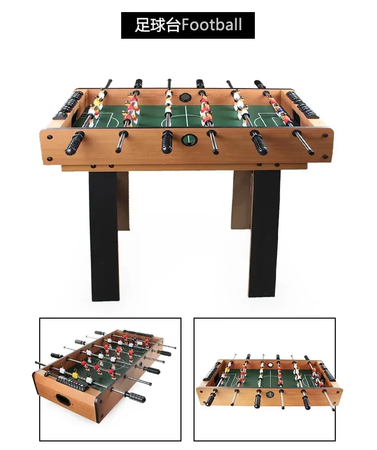 

Large 4-in-1 Multifunctional Desktop Soccer Foosball Table Indoor Children's Ball Table with Snooker MDF Material