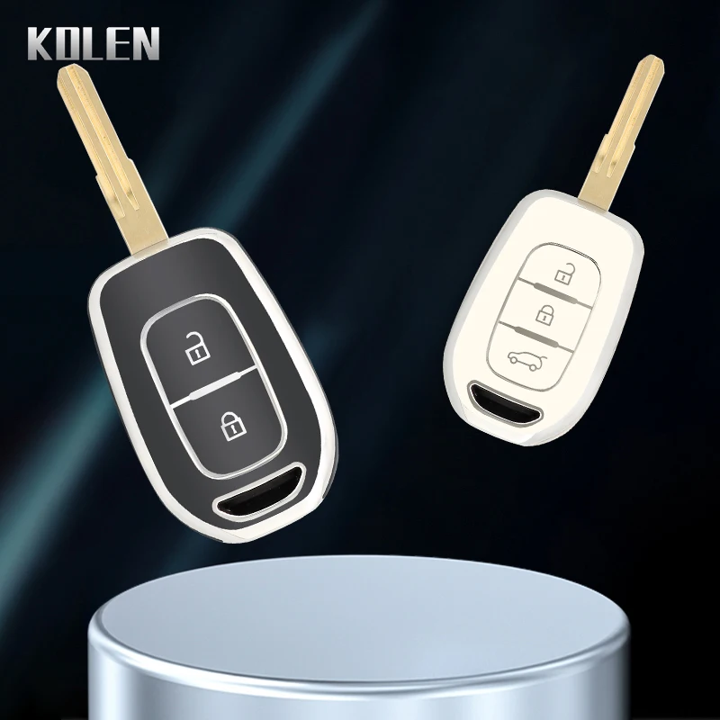 Neue TPU Auto Schlüssel etui Abdeckung Anhänger für Renault Kwid Verkehrs symbol Dacia Sandero Logan Duster 2016 2017 2018 2 3 Tasten Zubehör
