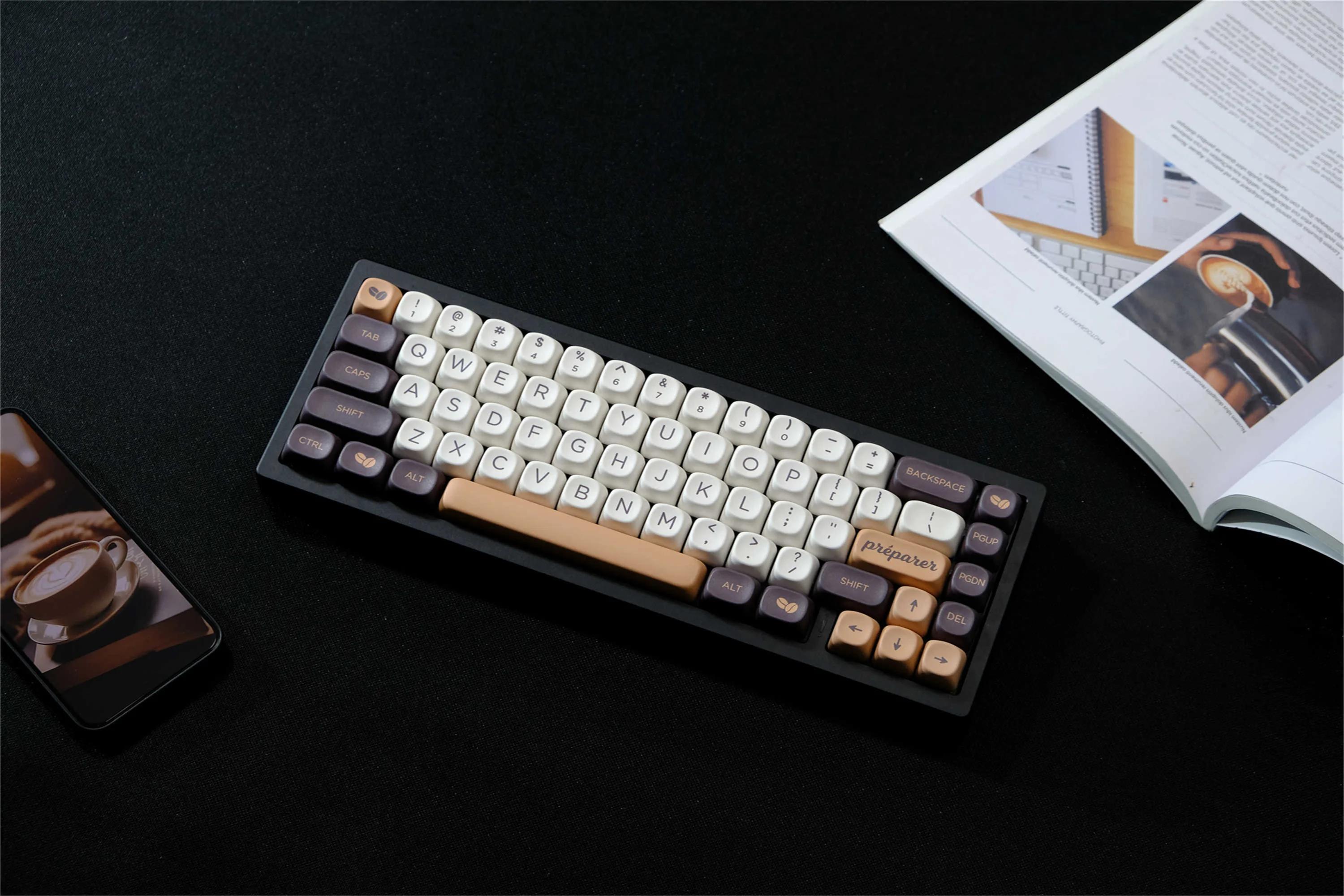 GMK Coffee Keycaps 126 Keys PBT Material MOA Profile DYE-SUB Personalized For CHERRY MX Switch Mechanical Keyboard Keycaps