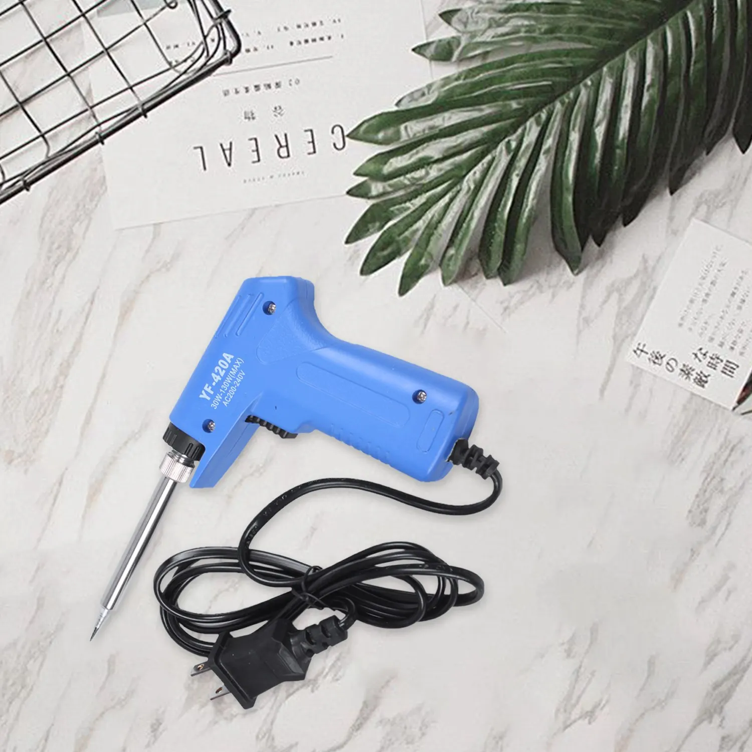 220 В 30 Вт-130 Вт Профессиональный нержавеющий двойной мощный быстрый нагрев Регулируемый сварочный Электрический паяльник с вилкой Стандарта США
