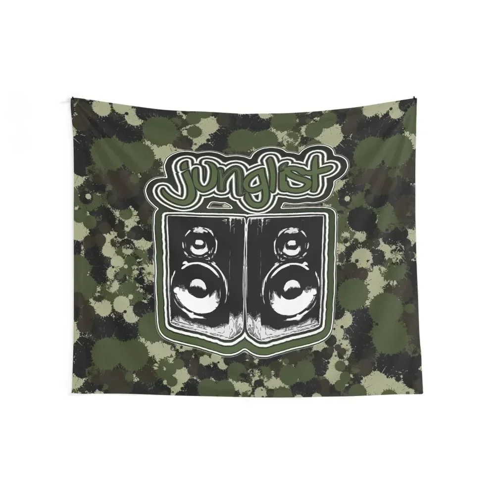 Junglist Boombox-Green Splat Tapestry Bathroom Decor Decoration For Home Tapestry