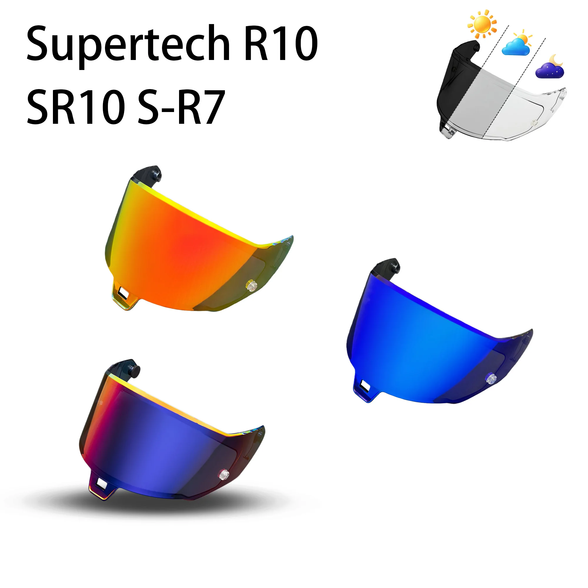 Helmet Visor for Alpinestars Supertech R10 S-R7 S R7 Helmet Lens Glass Shield Windshield Replacement Goggles Viewfinder Screen