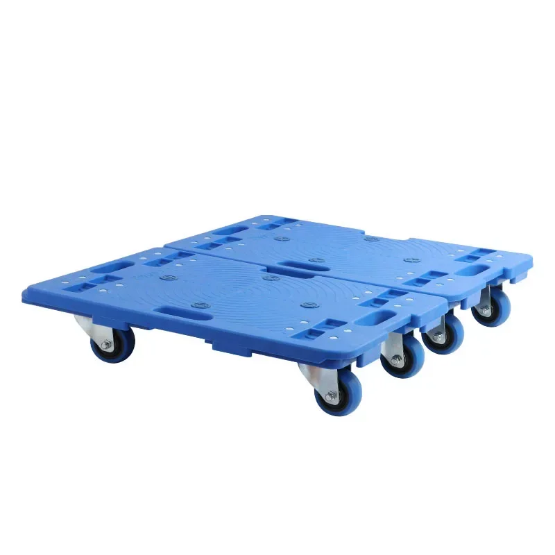 Portable Casters Plastic for Home Transportation Turtle Carts Cargo Pulling Silent Turnover Spliced Small Transport Trucks