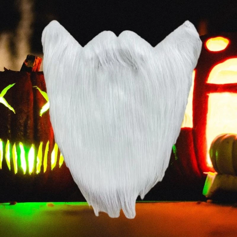 Y5GC Fake Beard Costume Halloween Mustache Costume Christmas Cosplay Costume Beard Festival Party Supplies for Kids Adults