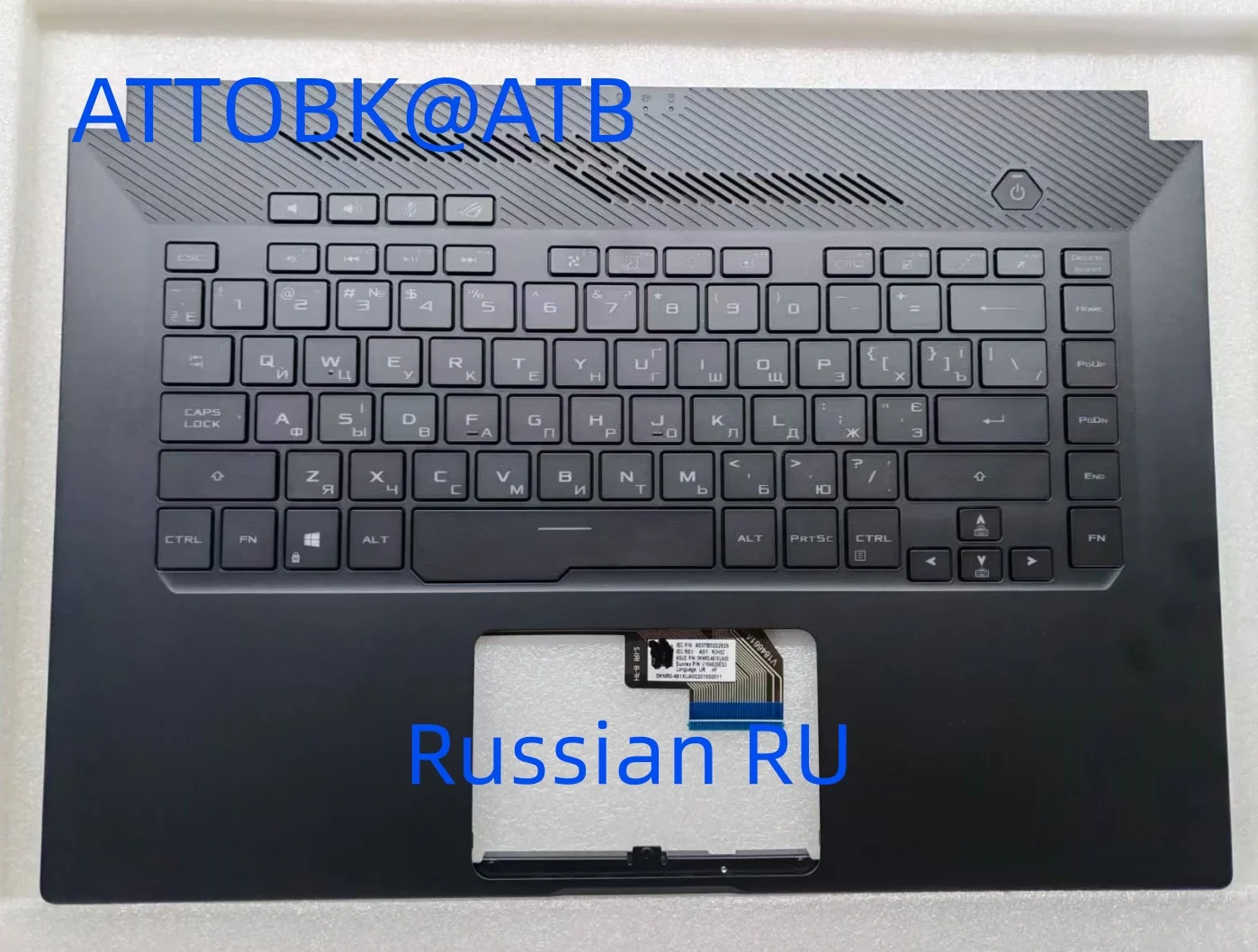 

Новый ASUS GA502 GU502 GA502IU GA502I GX502 GM502 Клавиатура ноутбука Упор для рук в сборе Верхняя крышка C Подсветка корпуса Совместимость с США/SP/RU