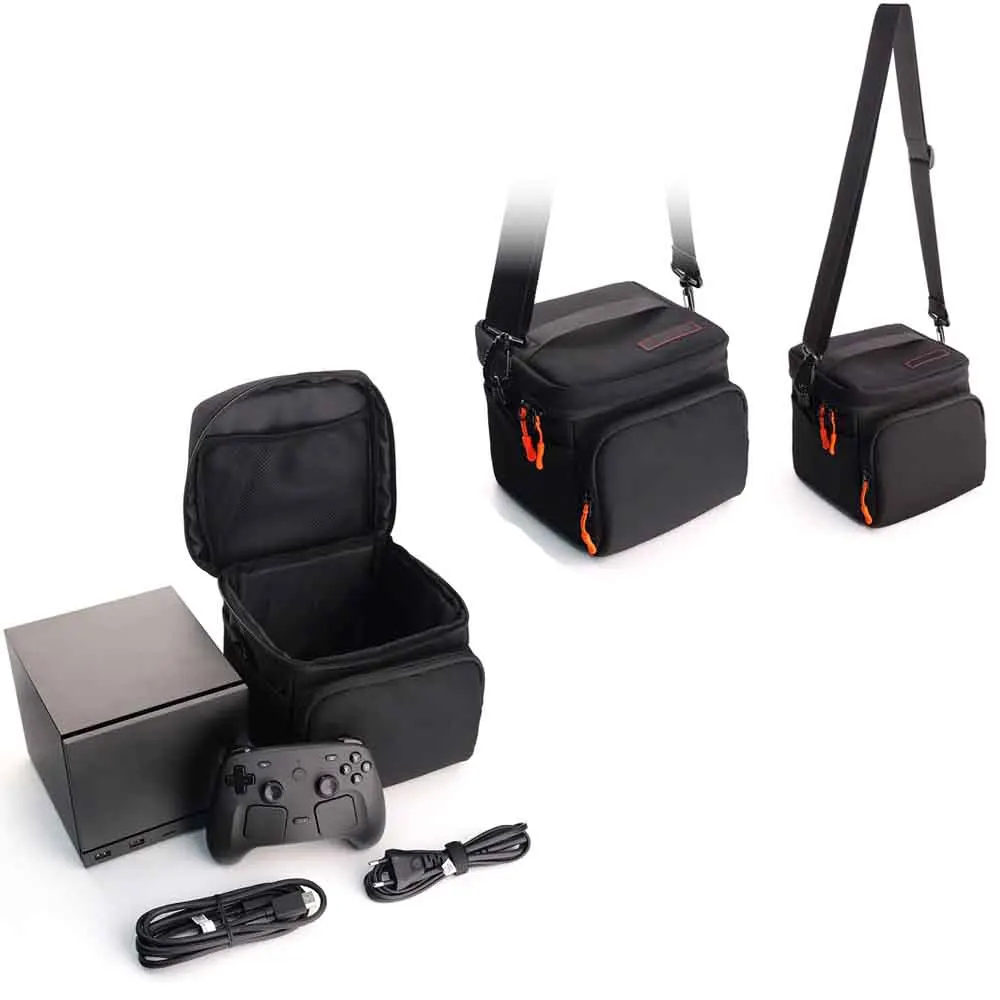 Image of Aufbewahrungstasche für Steam Machine-Konsole, große Reisetasche für Controller-Kabel und Zubehör mit Griff und Schultergurt