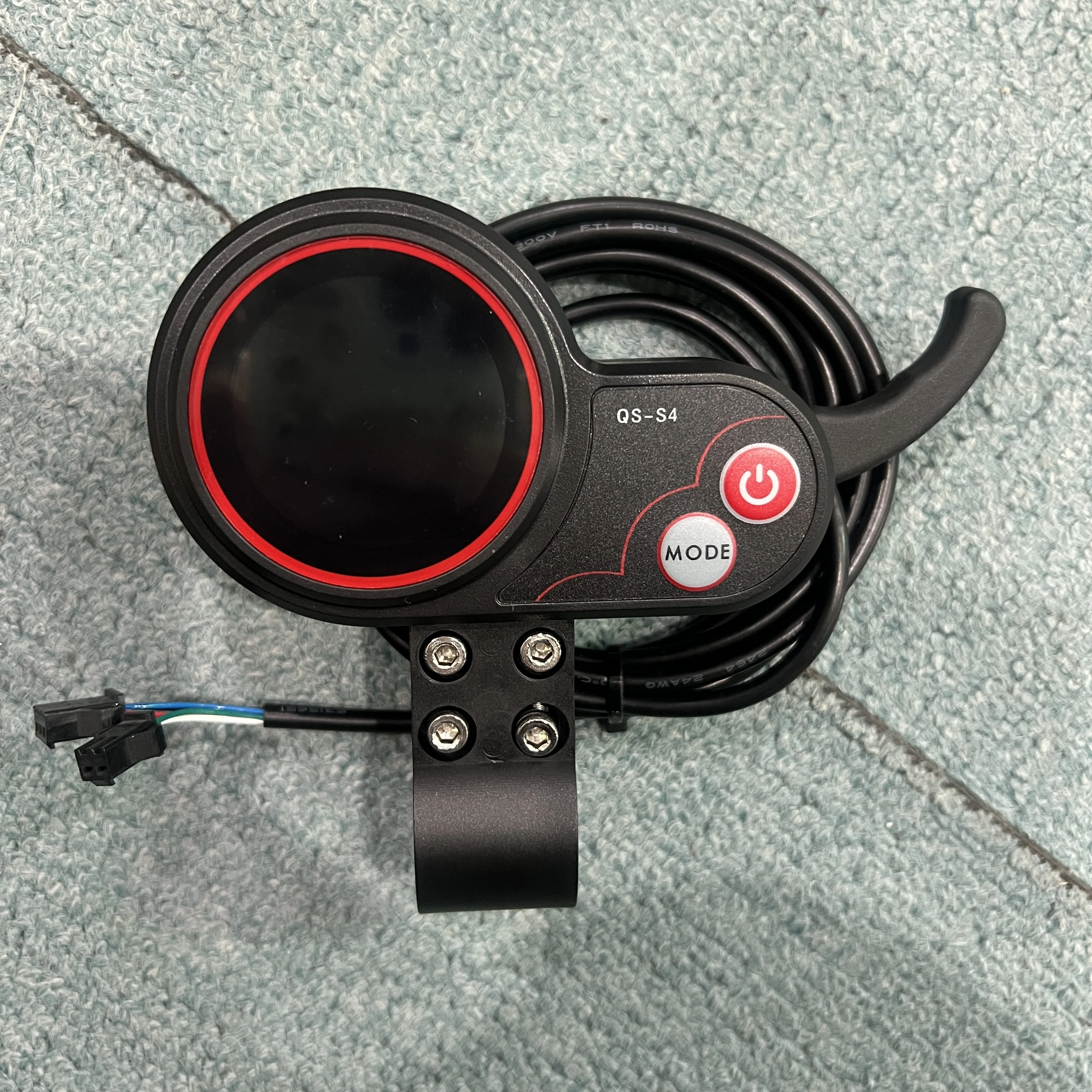 Wholesale Electric Scooter Spare Parts QS-S4 Finger Throttle 5Pin Connector 2in1 Speedometer 60V 72V Accelerator