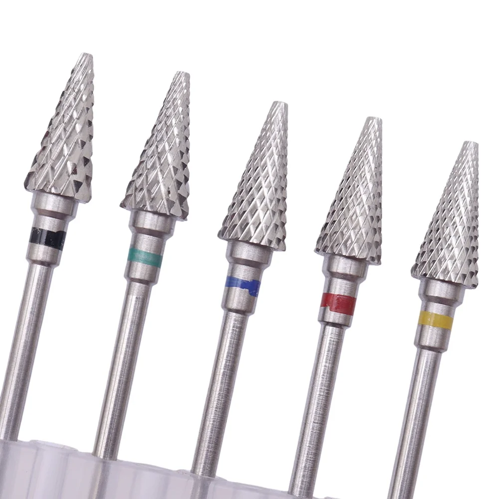 1pc M0613 Alloy Nail Drill Bit Tapered Milling Cutter For Ma
