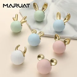 Ceramic Zodiac Animal Furniture Handles Kitchen Cabinets Bedrooms Wardrobes Drawers Children's Rooms Cartoon Handles