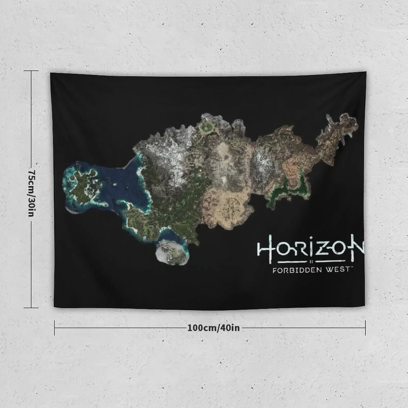 Horizon Forbidden West Map Tapestry Decorative Wall Murals Wall Decor Room Decorations Aesthetics Carpet On The Wall Tapestry