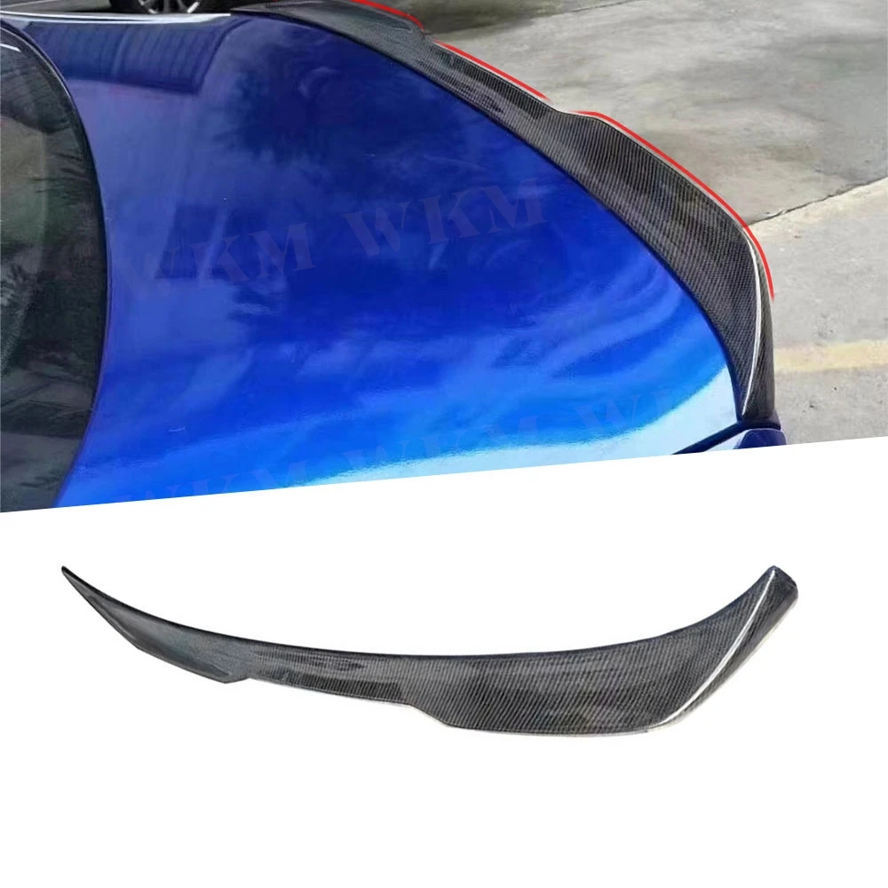 

For BMW X6 G06 X6M 2020-2023 Real Carbon Fiber Rear Trunk Lip Spoiler Rear Trunk Duck Spoiler Wing Rear Wing Boot Spoiler FRP