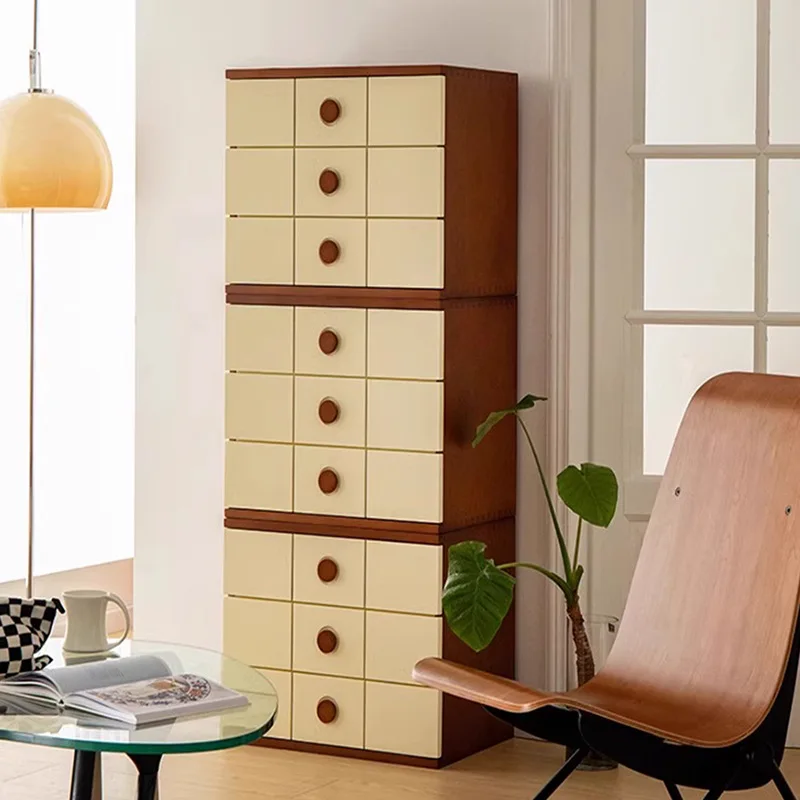 

chest cabinet color matching card door cabinet bedroom bedside table wall storage combination module TV