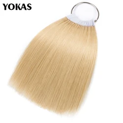 30pcs Human Hair Color Rings Colored Strands for Hair Test Strands Hairdresser Supplies Hair For Paint Samples YOKAS