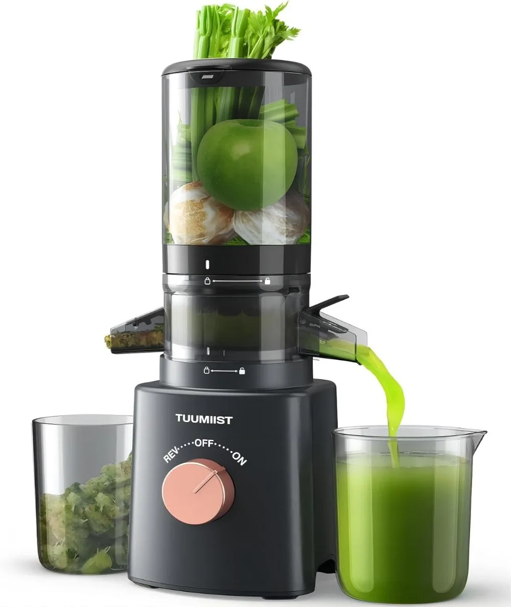 

Cold-press Juicer with Large 4.25-inch Feed Chute for Whole Vegetables and Fruits