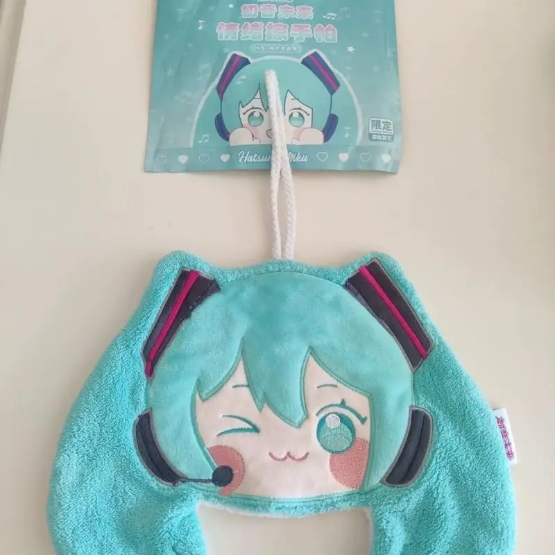 Hatsune Miku 16Th Anniversary Handkerchief Hand Towel Kawaii Cartoon Cute Anime Figure Model Toys for Girl Birthday Toys Hobbies