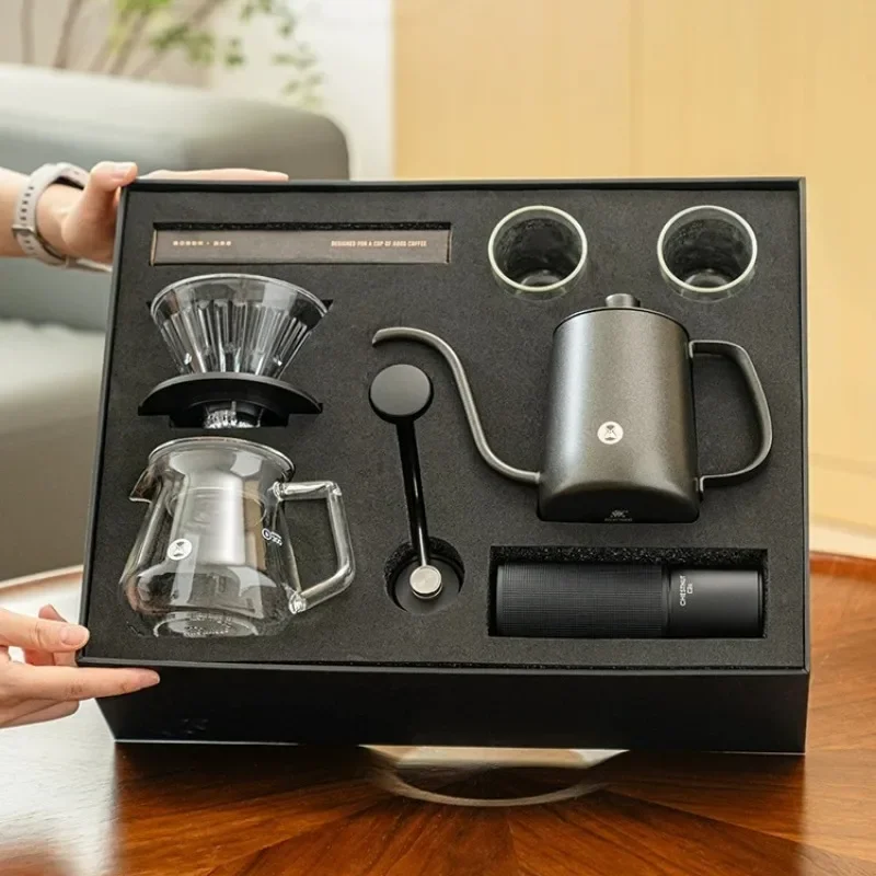 TIMEMORE Chestnut C3S C5 Pour Over Coffee Maker Set Manual Hand Grinder Kettle Dripper Server Filter Gift Box for Barista