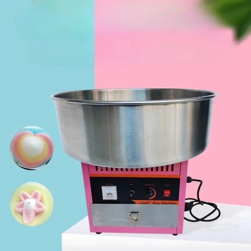 220V Fully Automatic Drawing Cotton Candy Machine Electric Fancy Production