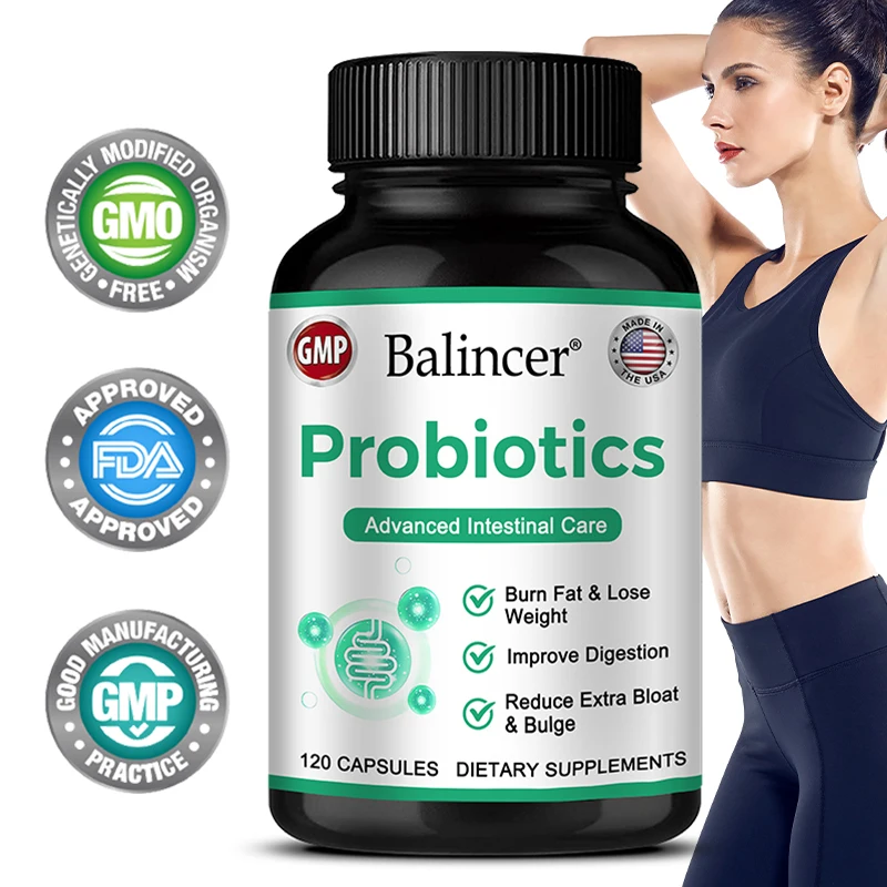 

Probiotics for Men and Women - Immune, Digestive and Gut Health, Vegan Capsules, Non-GMO, Gluten-Free