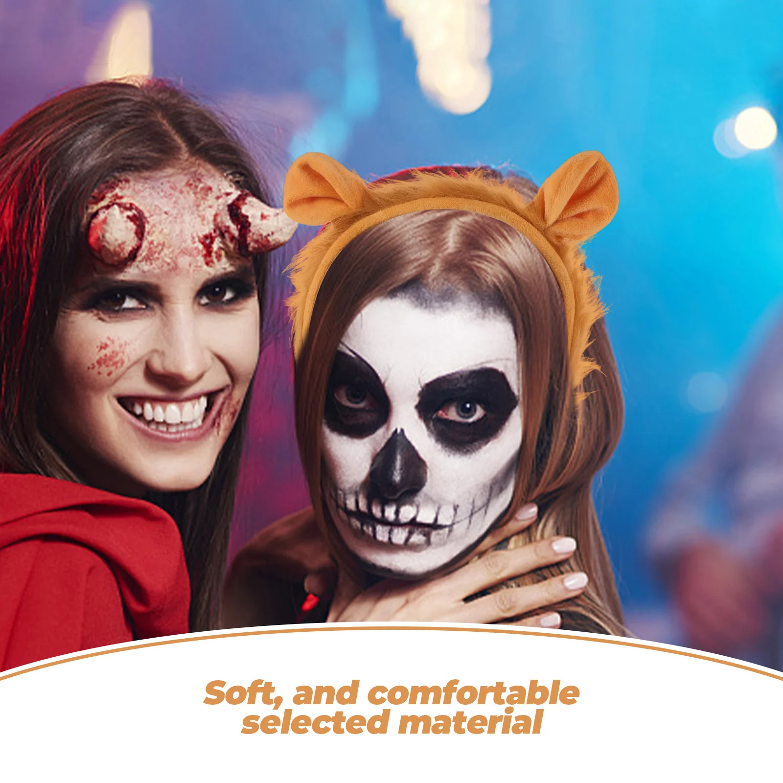 

Lion Cosplay Headband Tail Set Soft Comfortable Material Halloween Dance Party Performance Costume Accessory Animal Tails