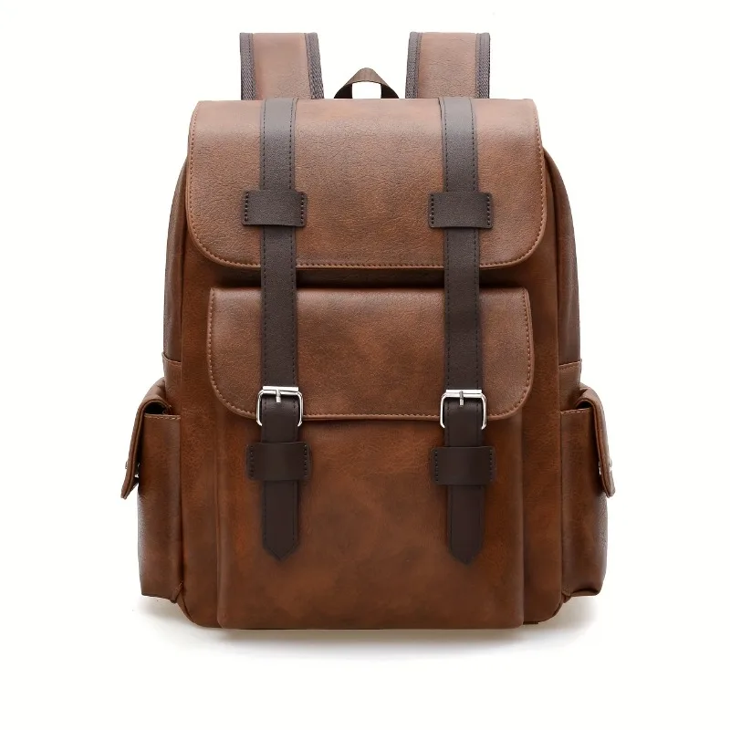 Mochila de gran capacidad, mochila unisex con múltiples bolsillos, viajes de negocios y de ocio, mochilas para portátiles de color sólido