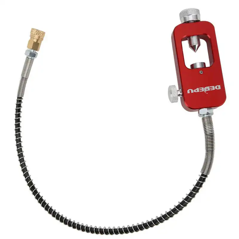 Adaptador De Buceo DEDEPU – De Botella Grande A Pequeña, Con Tubo De Correa Y Acabado Dorado, Para Válvulas De 8 Mm