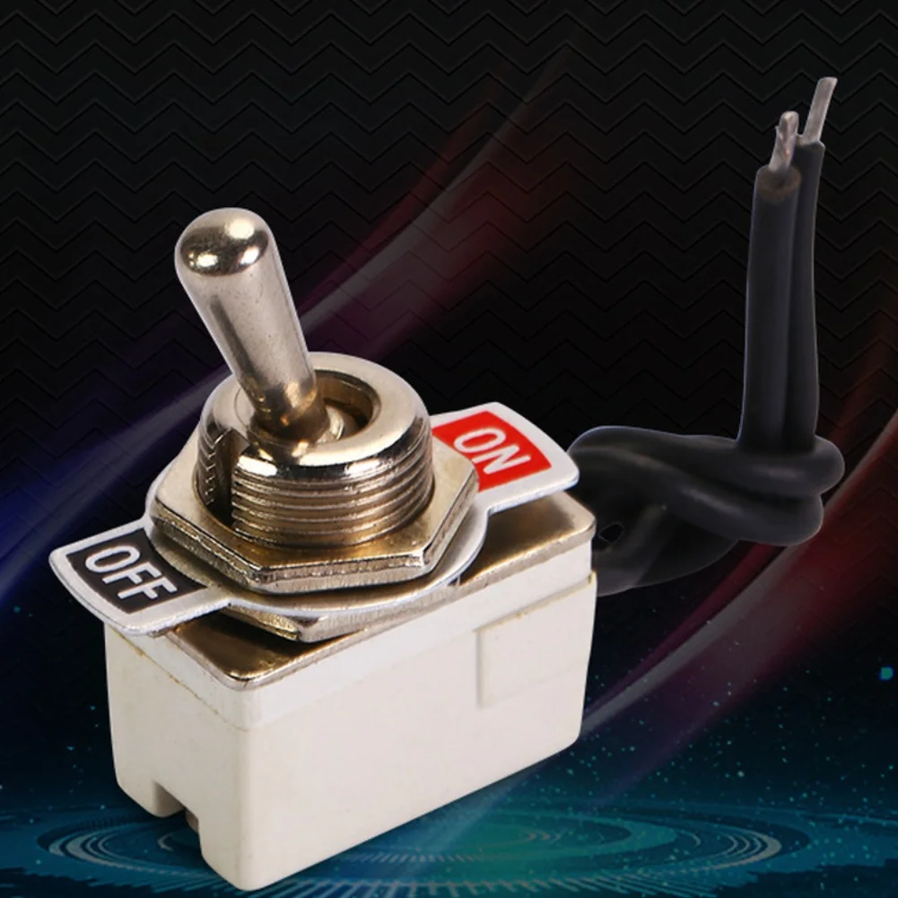 

Wired Rocker Switch Rocker Contact Switch For DIY Projects 125VAC Rated Voltage 12mm Cutout Size 6A Rated Current