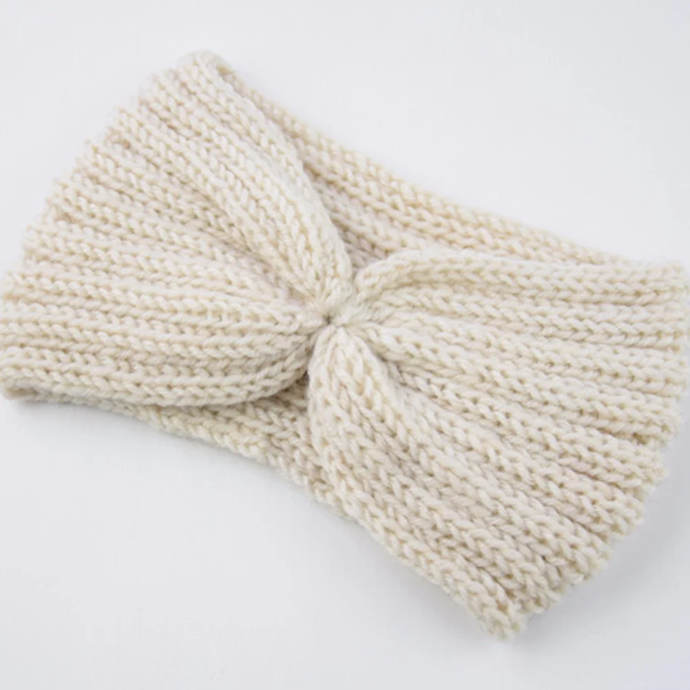 

4pcs 12X21Cm Knitted Headband For Women Warm Hair Band Handmade Ear Protection Knit Hat Foldable Bohemia Style Hair Wrap