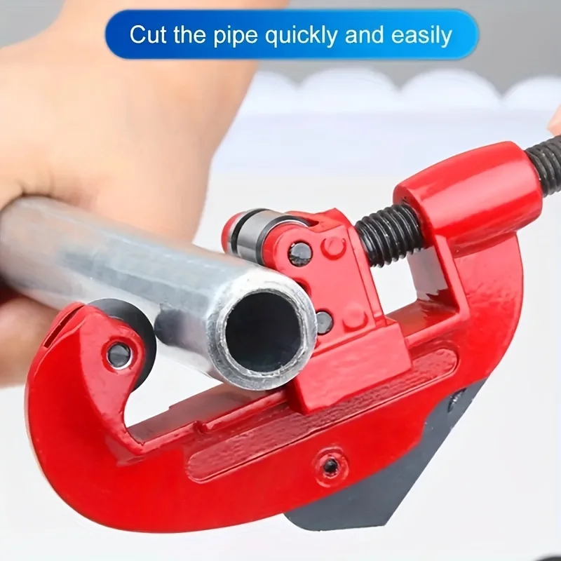 Heavy Duty Pipe Cutter Tool,Adjustable Tube Cutter for Copper, Stainless Steel, PVC Pipes, Plumbing Tool for Plumbers and DIYers