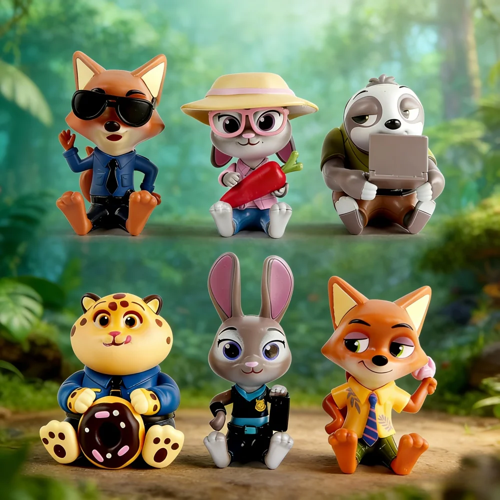 

Disney Zootopia Judith Nick слепая коробка модная мультяшная слепая коробка ручной работы подарочная игрушка модель аниме орнамент рождественские подарки для детей