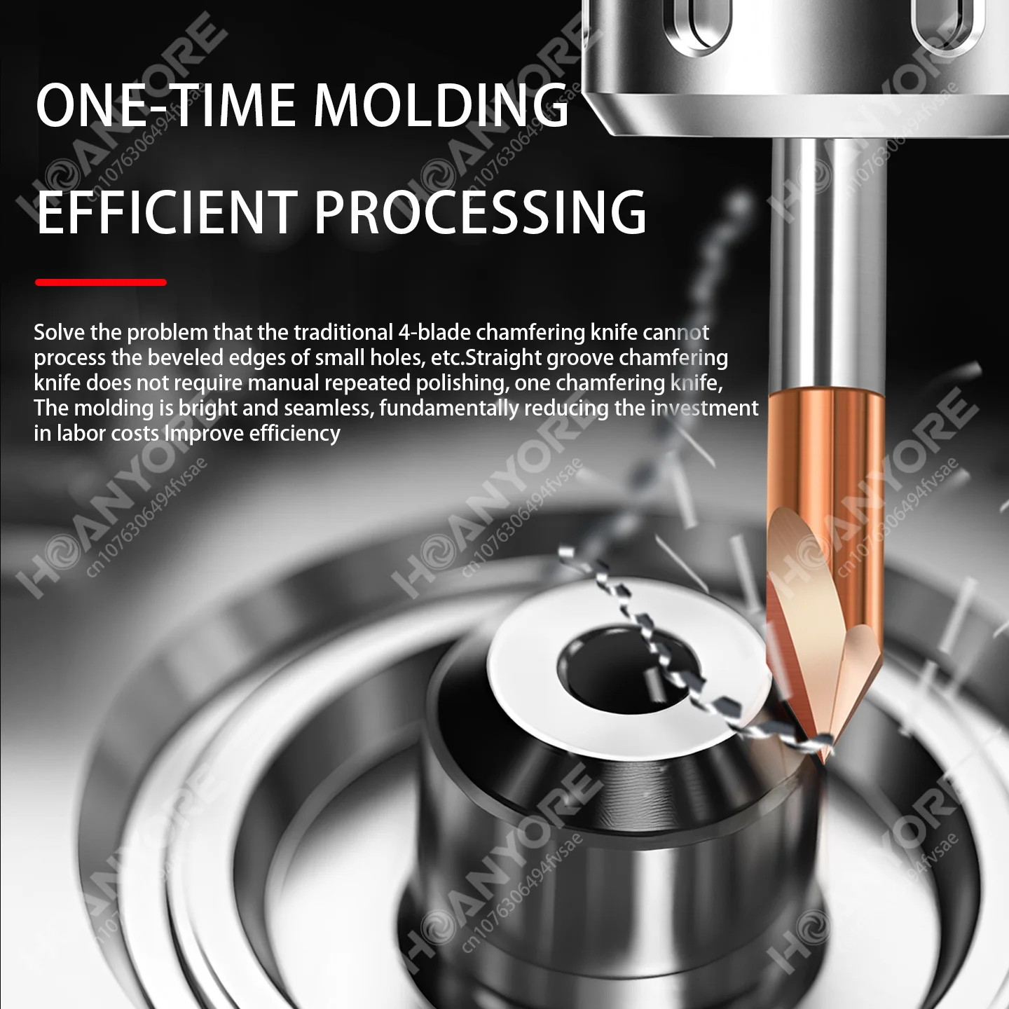 90°60°120° Straight Groove Chamfering Milling Cutter 3-Blade Stainless Steel Fixed-Point Drill Bit