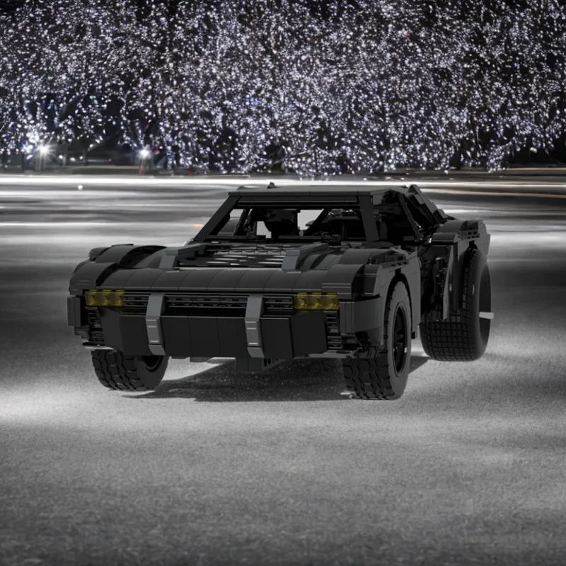 1285 قطعة MOC UCS Batmobile 2022 روبرت باتينسون مات ريفز Batmanes خارقة مركبة لتقوم بها بنفسك نموذج اللبنات هدية عيد ميلاد #6
