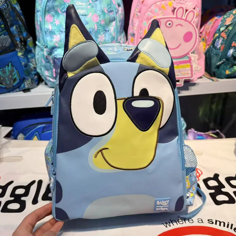 

Новый милый школьный рюкзак Bluey, мультяшный рюкзак для отдыха на природе, подарок на день рождения для мальчика, подарок на Рождество