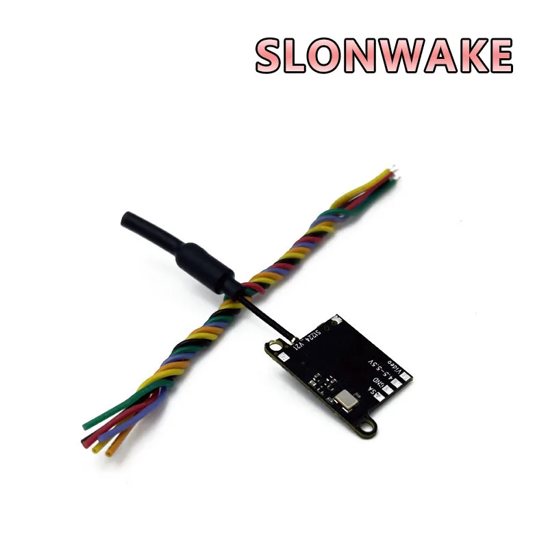 SLONWAKE  5.8G 48CH 200mW Mini VTX Power DC5V Input FPV Transmission 25mW/100mW/200mW Switched for RC Plane Quadcopter Multiroto